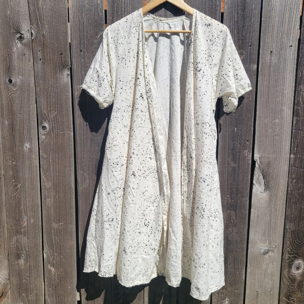 Little Creative Factory Cotton Splatter Print Duster Wrap Dress Womens S 14y